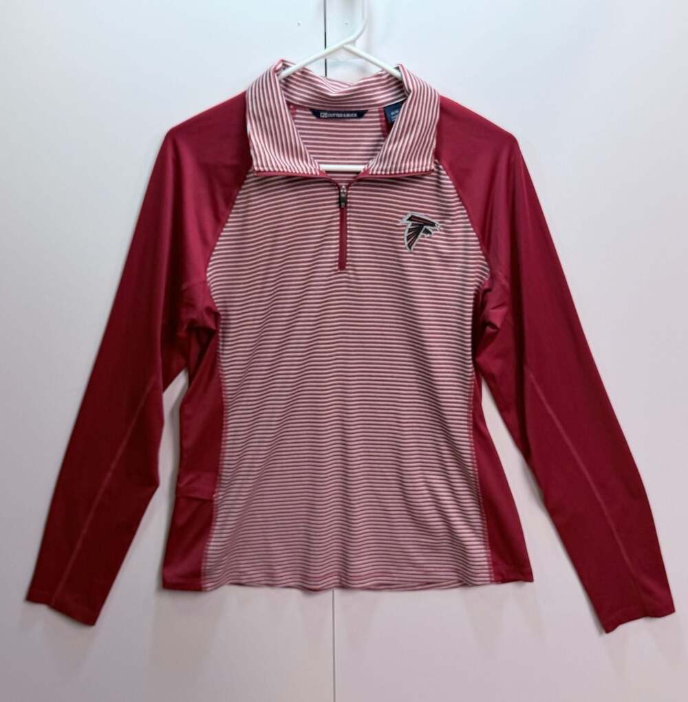 Cutter & Buck Atlanta Falcons NFL Quarter Zip Pullover Size M